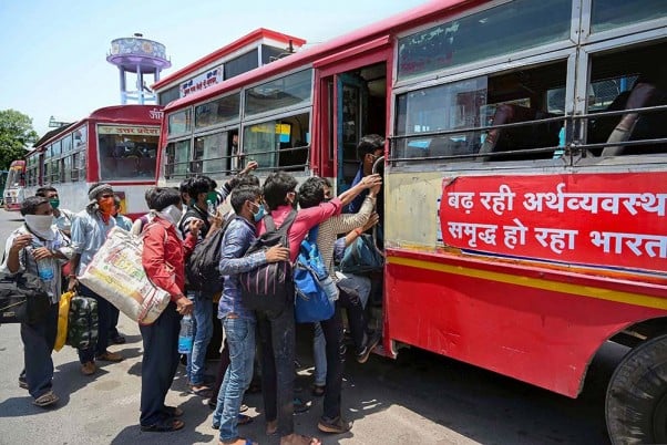 How to board a bus or train?